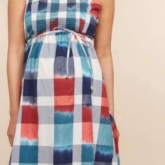 Cute Fun Checkered Maternity Dress - Picture 2 of 3